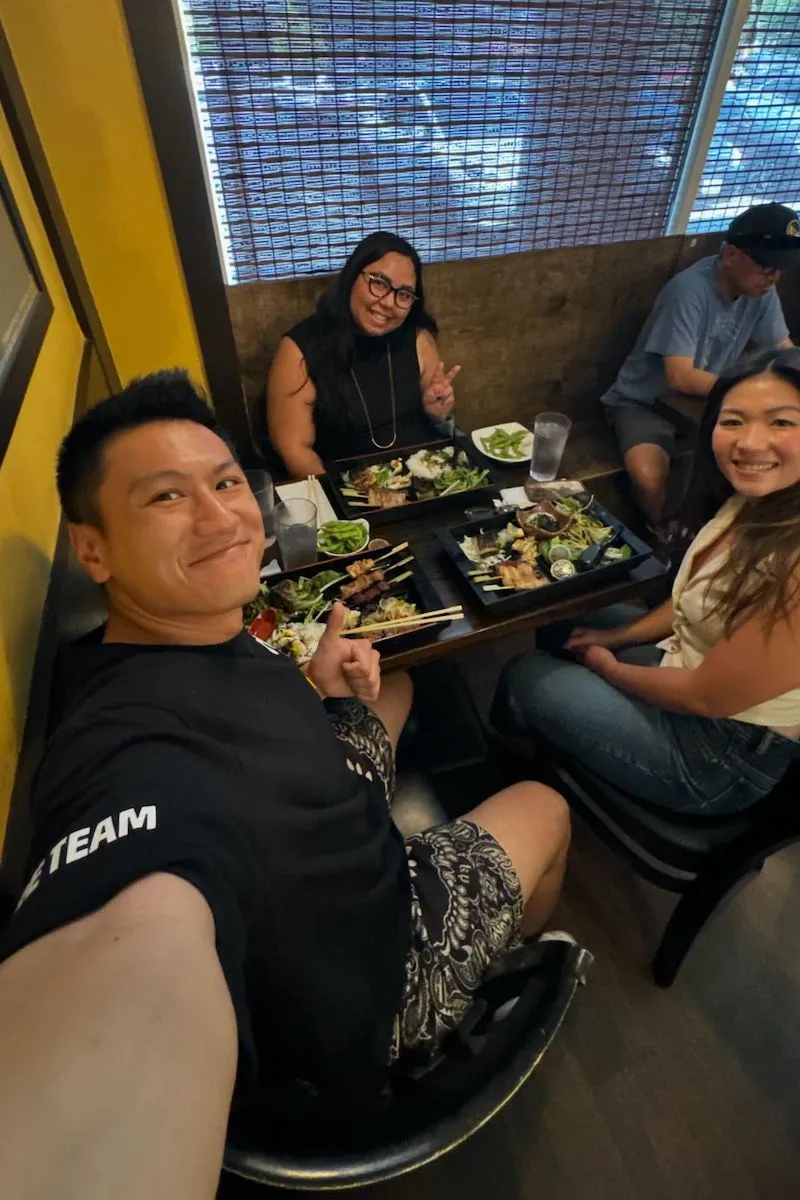 Creatives enjoying lunch together at a Creative Lunch Club gathering
