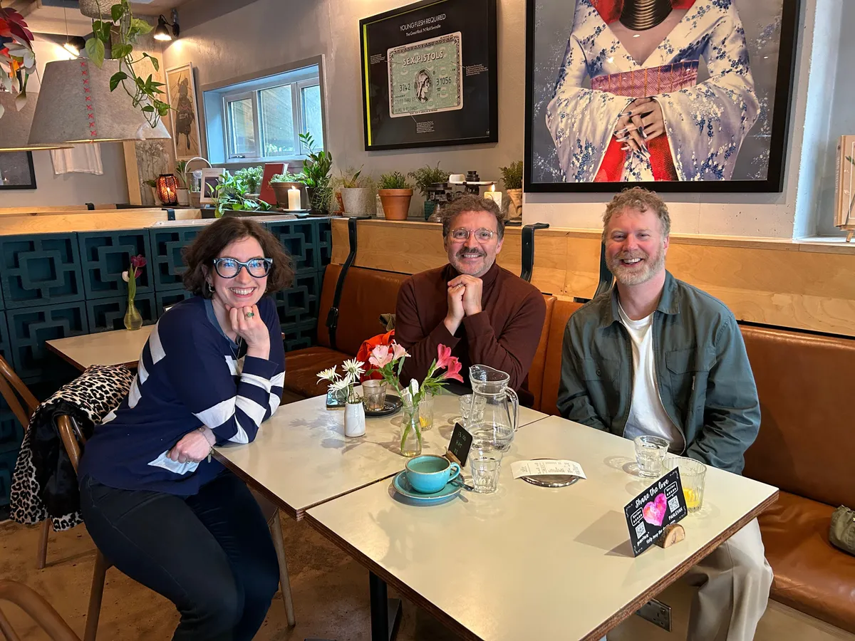 Creatives gathering at a larger Creative Lunch Club meetup