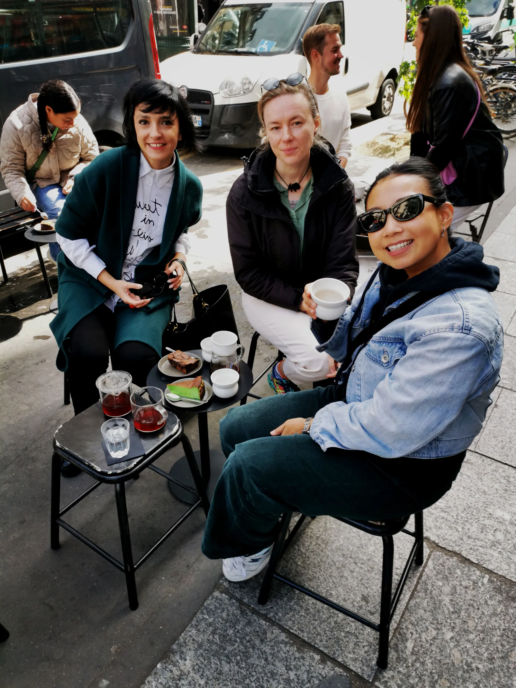 Creatives enjoying lunch together at a Creative Lunch Club gathering