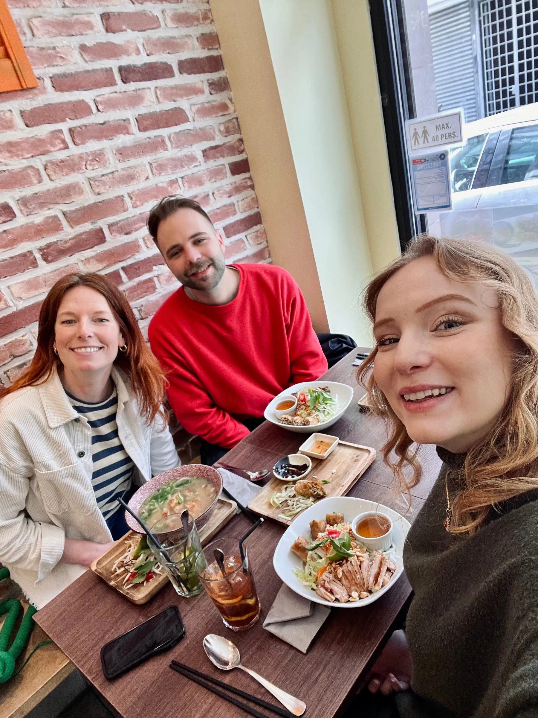 Creatives enjoying lunch together at a Creative Lunch Club gathering