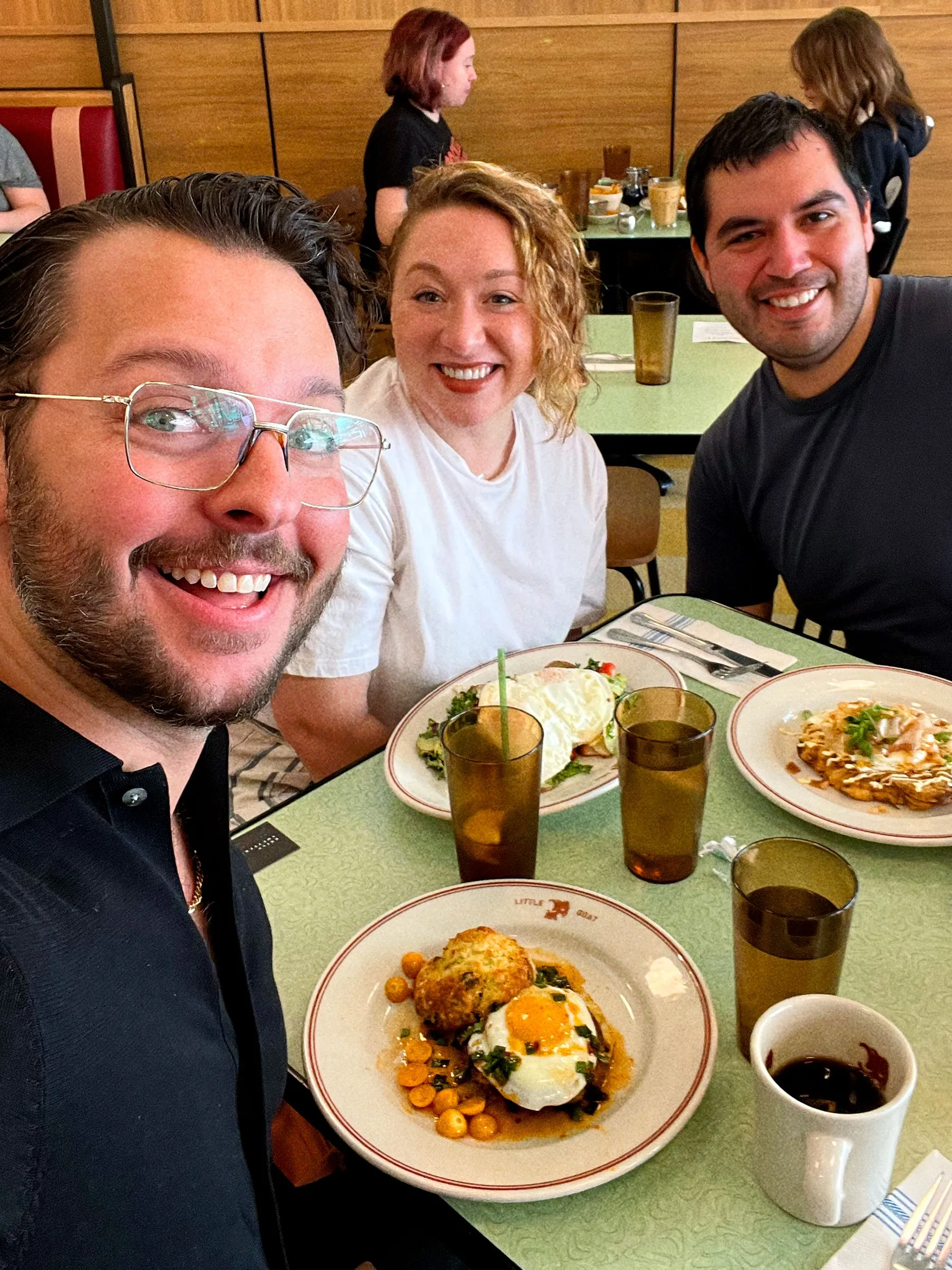 Creatives enjoying lunch together at a Creative Lunch Club gathering