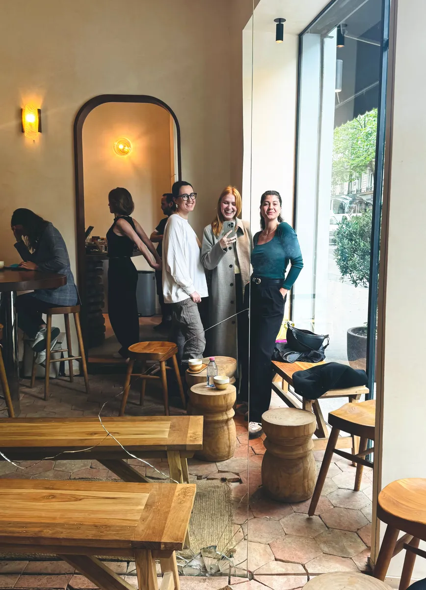 Creatives gathering at a larger Creative Lunch Club meetup