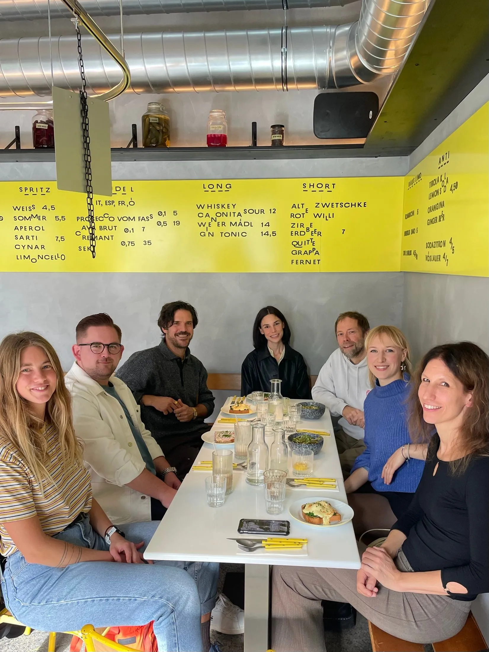 Creatives enjoying lunch together at a Creative Lunch Club gathering