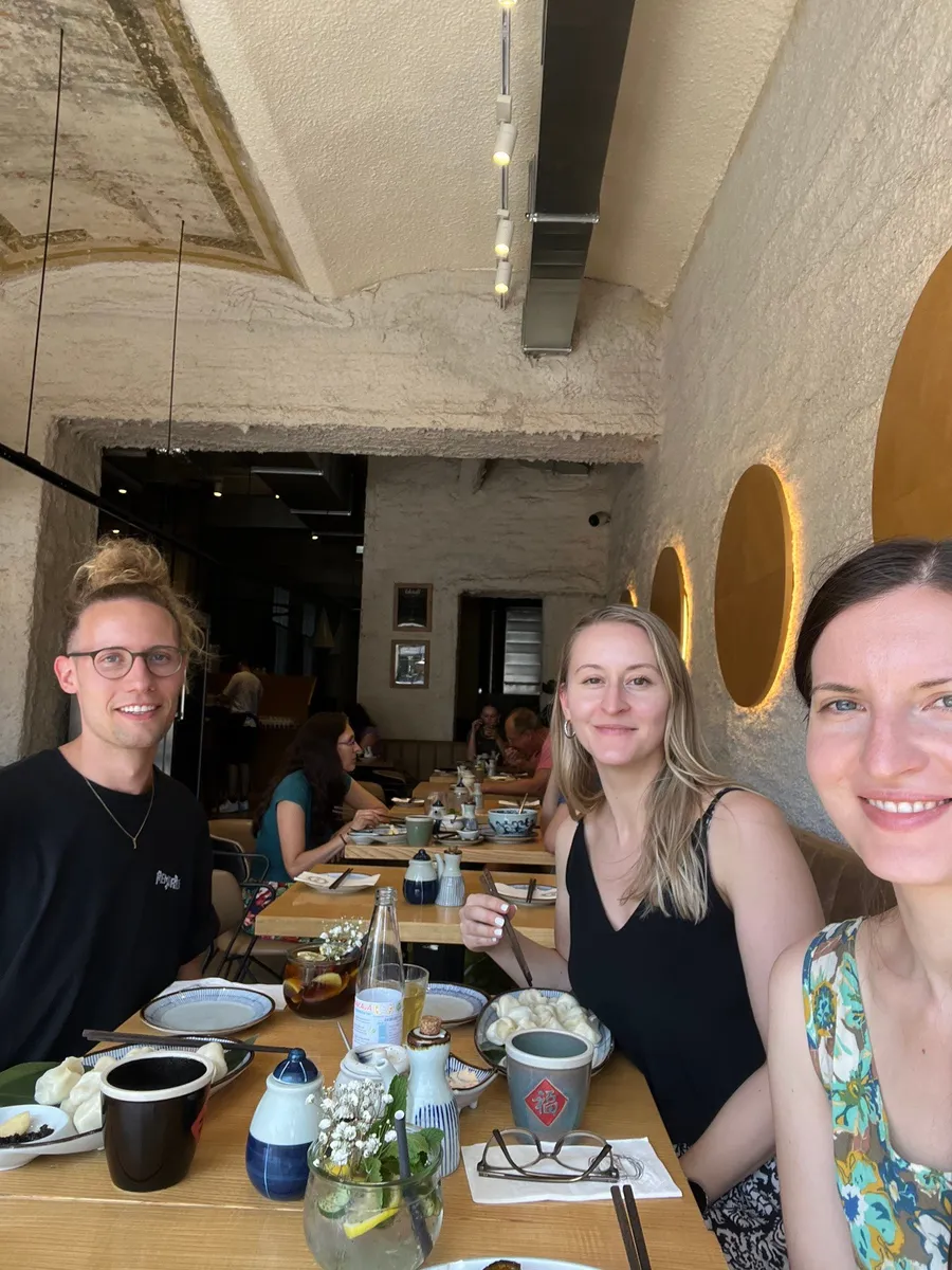 Creatives gathering at a larger Creative Lunch Club meetup