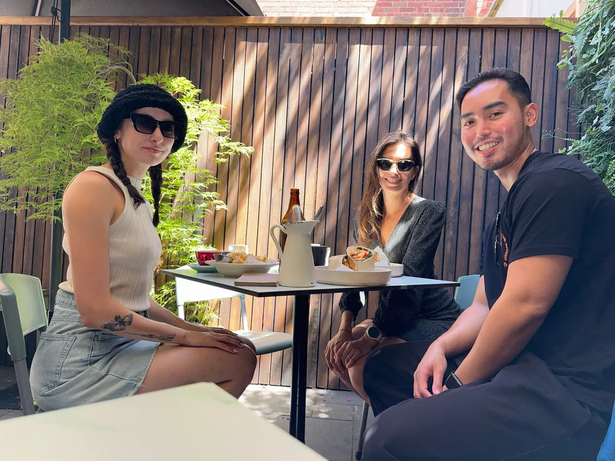 Creatives gathering at a larger Creative Lunch Club meetup